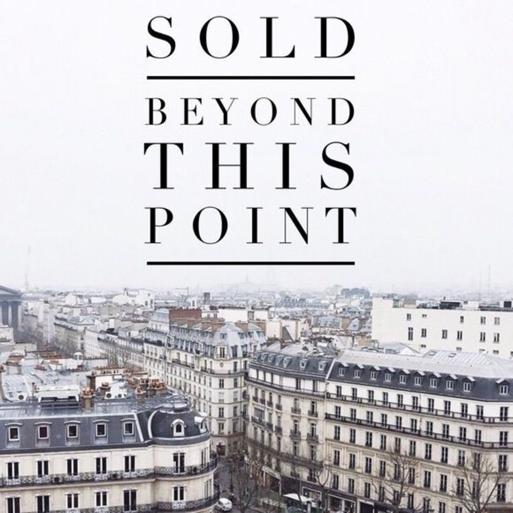 All items beyond this point are sold!